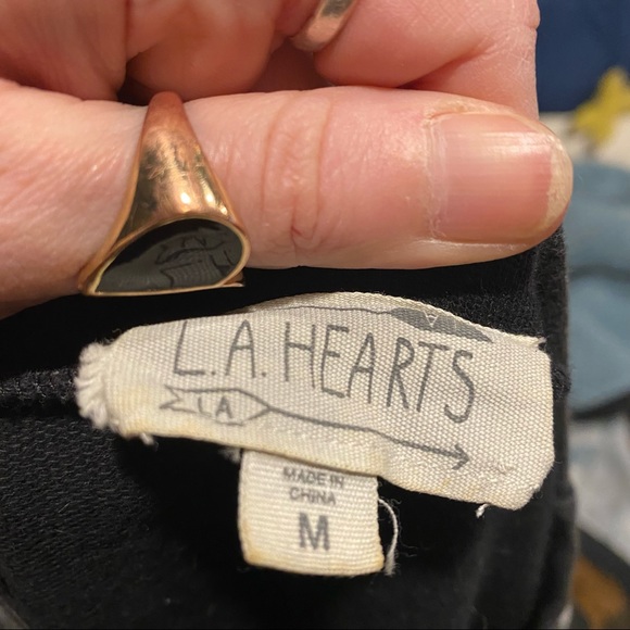 LA Hearts Embroidered Tee Shirt Dress - Picture 4 of 4